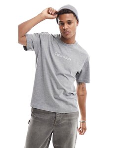 Calvin Klein - Hero - T-shirt comfort con logo grigio medio mélange