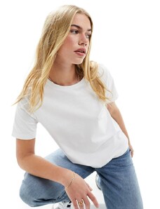Mango - T-shirt con scollo rotondo bianca-Bianco