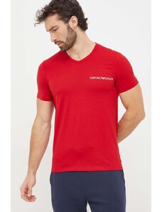 Emporio Armani Underwear maglietta lounge pacco da 2 colore rosso