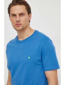 United Colors of Benetton t-shirt in cotone uomo colore blu