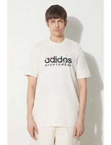 adidas t-shirt in cotone uomo colore beige IM8305