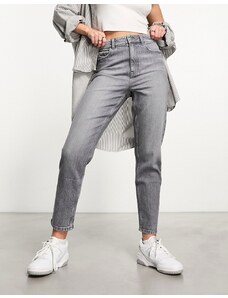 New Look - Mom jeans grigi-Grigio