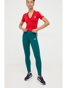 adidas leggings donna colore verde con applicazione IM2844