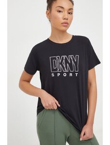 Dkny t-shirt donna colore nero