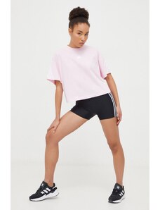 adidas t-shirt in cotone donna colore rosa IS3617