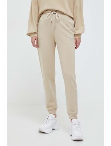 Pinko pantaloni da jogging in cotone colore beige