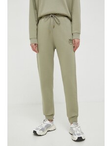 Pinko pantaloni da jogging in cotone colore verde