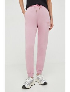 Pinko pantaloni da jogging in cotone colore rosa