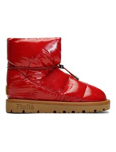 Flufie stivali da neve Shiny colore rosso