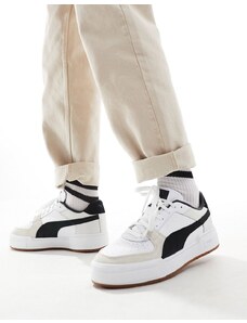 PUMA - CA Pro - Sneakers bianche e nere con suola in gomma-Bianco