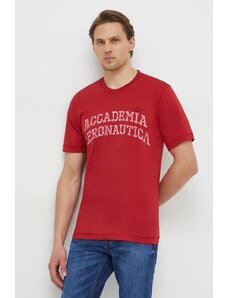 Aeronautica Militare t-shirt in cotone uomo colore rosso