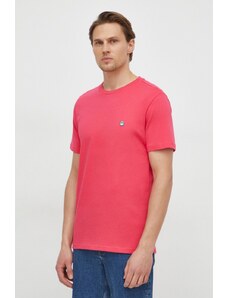 United Colors of Benetton t-shirt in cotone uomo colore rosa