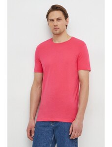 United Colors of Benetton t-shirt in cotone uomo colore rosa