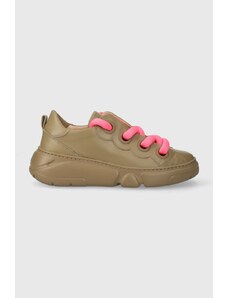 AGL sneakers in pelle MAGIC colore verde D938049PGSOFTY0411
