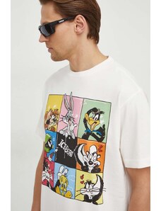Iceberg t-shirt in cotone x Looney Tunes uomo colore beige