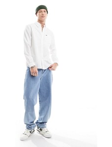 Lacoste - Camicia Oxford classica a maniche lunghe bianca-Bianco