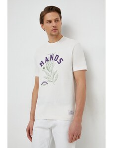 United Colors of Benetton t-shirt in cotone uomo colore beige