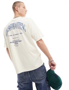 Good For Nothing - T-shirt oversize con logo sul retro, colore bianco