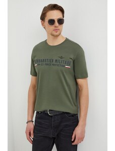 Aeronautica Militare t-shirt in cotone uomo colore verde