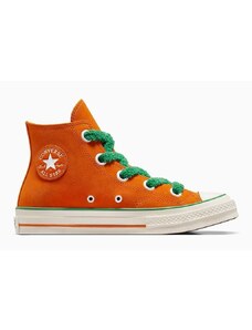 Converse scarpe da ginnastica in camoscio Converse x Wonka Chuck 70 Oompa Loompa colore arancione A08152C