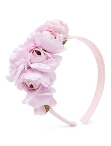 MONNALISA KIDS Cerchietto rosa con bouquet