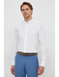 Sisley camicia uomo colore bianco