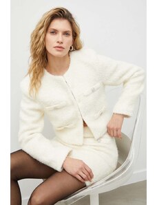 Gestuz giacca in misto lana colore beige