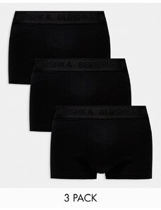 Bershka - Confezione da 3 boxer neri-Nero