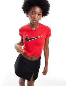 Nike - Streetwear - T-shirt mini rosso università
