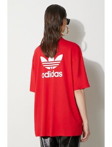adidas Originals t-shirt Trefoil Tee donna colore rosso IR8069