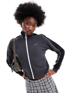 Nike - Streetwear - Giacca sportiva in pile grigio scuro