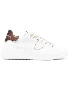 PHILIPPE MODEL Sneakers Tres Temple bianche/marrone