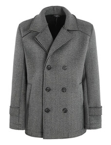 Ben Sherman Cappotto taglio corto color antracite con collo a