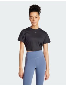 adidas performance - Yoga Studio - T-shirt avvolgente nera-Nero