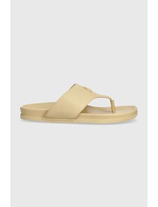 Tommy Hilfiger infradito in pelle THONG COMFORT SANDAL donna colore beige FW0FW08042