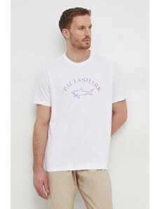 Paul&Shark t-shirt in cotone uomo colore bianco