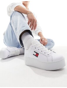 Tommy Jeans - Sneakers flatform bianche-Bianco