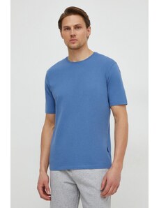 Sisley t-shirt in cotone uomo colore blu
