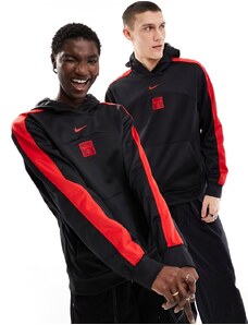 Nike Basketball - NBA Chicago Bulls - Felpa con cappuccio unisex nera-Nero