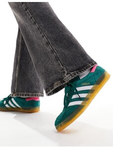 adidas Originals - Gazelle Indoor - Sneakers verdi e rosa-Verde