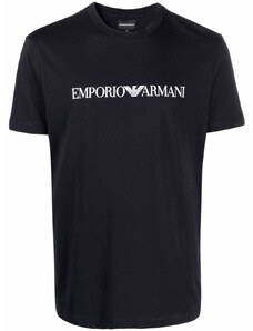 Emporio Armani t-shirt blu logo emporio