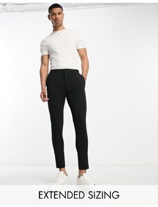 ASOS DESIGN - Pantaloni corti eleganti super skinny neri-Black