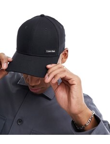 Calvin Klein - Essential - Cappello con visiera nero con etichetta