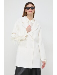Twinset cappotto in lana colore beige