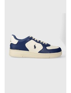 Polo Ralph Lauren sneakers in pelle Masters Crt colore blu navy 809931571001
