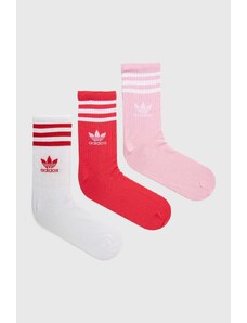 adidas Originals calzini pacco da 3 colore rosa IU2660
