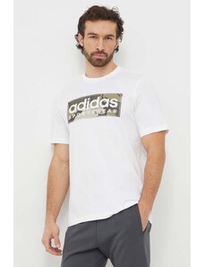 adidas t-shirt in cotone uomo colore bianco IN6473
