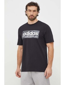 adidas t-shirt in cotone uomo colore nero IR5825