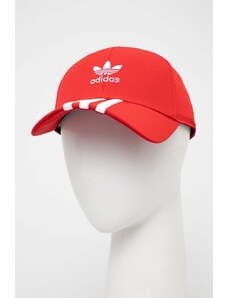 adidas Originals berretto da baseball colore rosso con applicazione IS4631