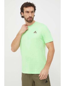 adidas t-shirt in cotone uomo colore verde IS1315